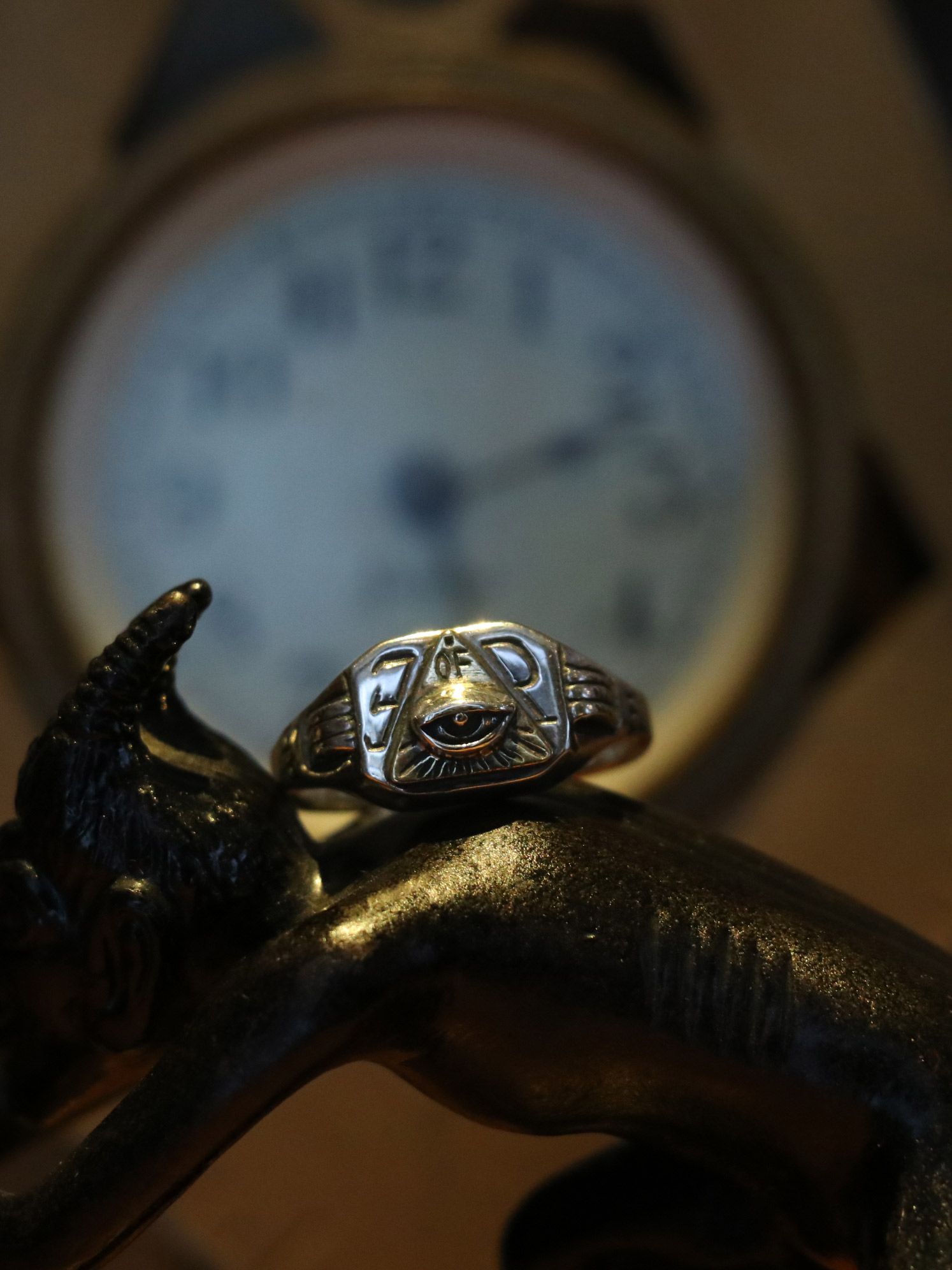 EYE OF PROVIDENCE RING (SILVER×BRASS)