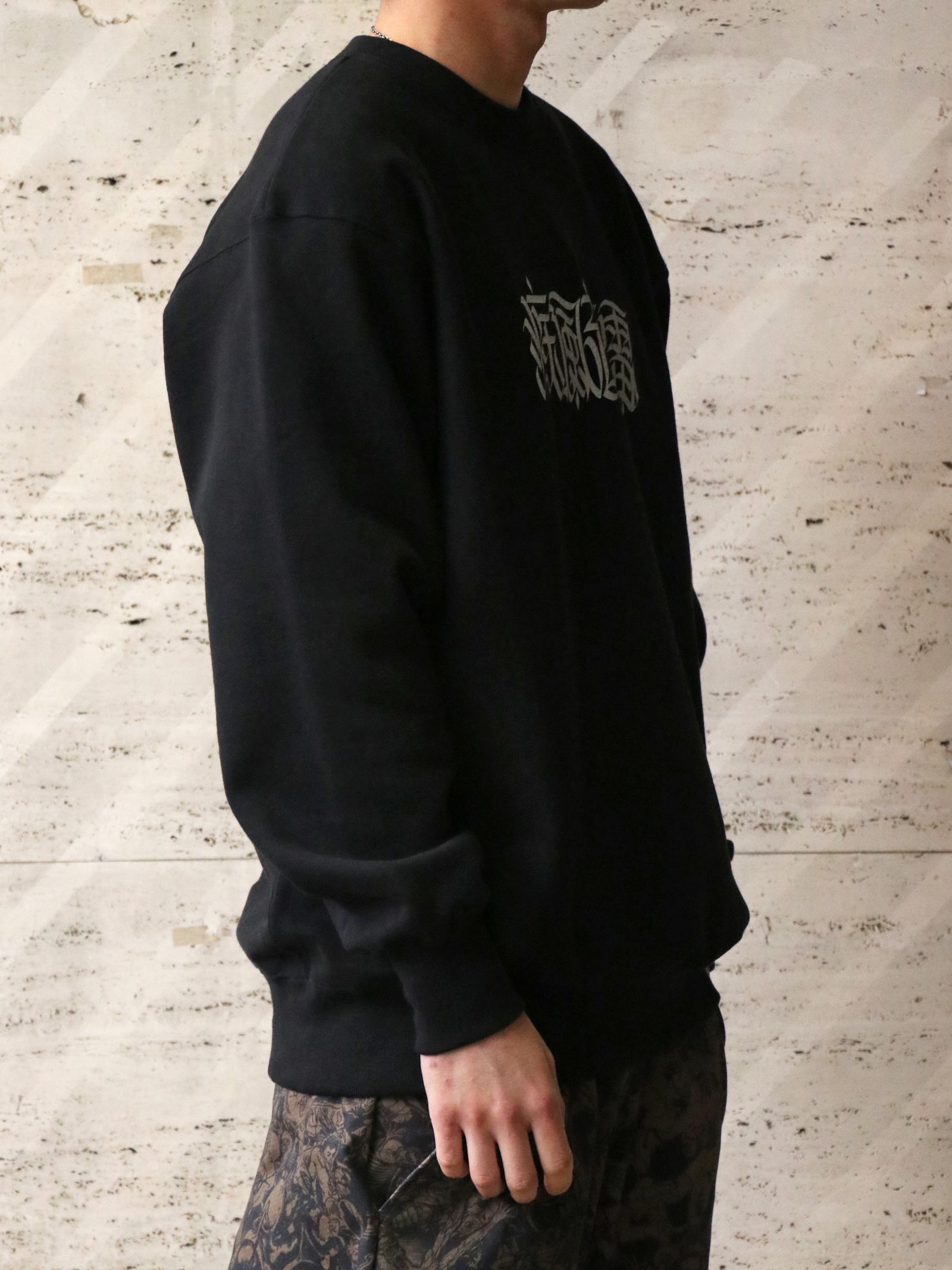 MOZYSKEY×SKANDA "疾風迅雷"SWEAT CREW NECK (BLACK) / 別注スウェット (ブラック)