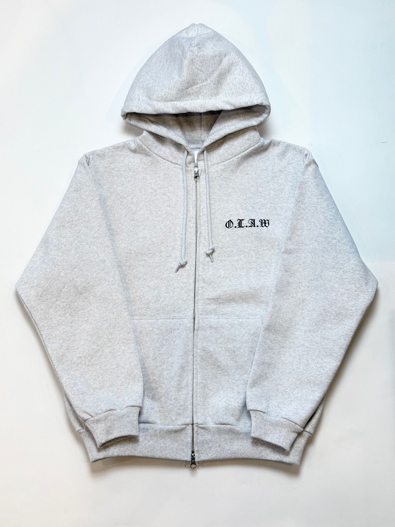 "ENCOUNTER" PHOTO FULL ZIP HOODIE (ASH GRAY)