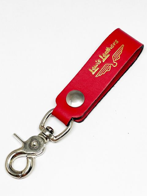 LEWIS LEATHERS BELT LOOP KEYRING Mk2 (RED)