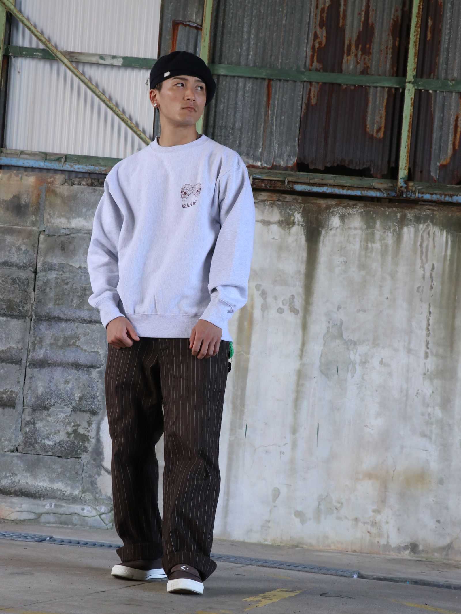 Entourage 12OZ CREW NECK SWEAT (ASH)