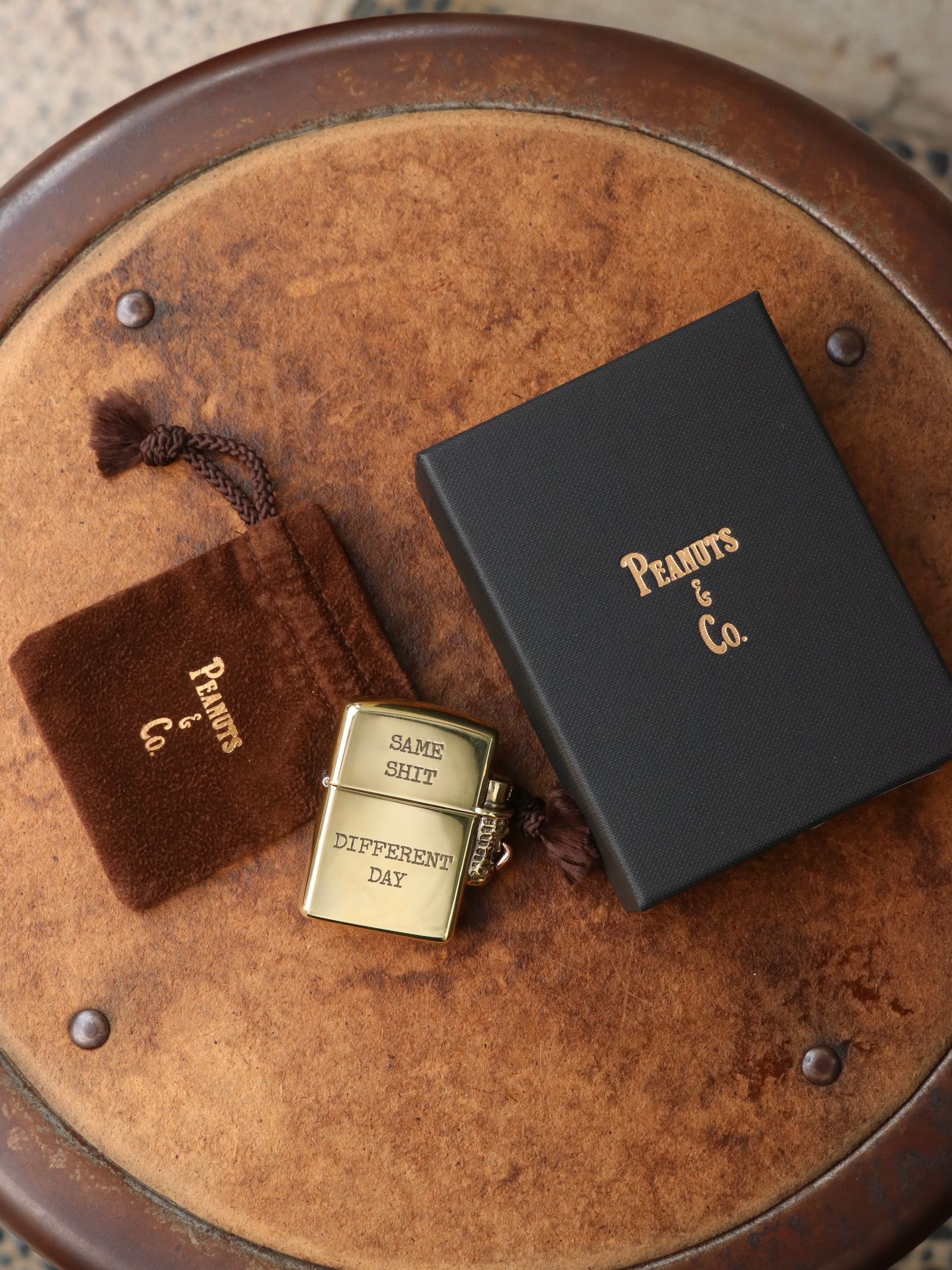 BERO PEANUTS ZIPPO (BRASS)