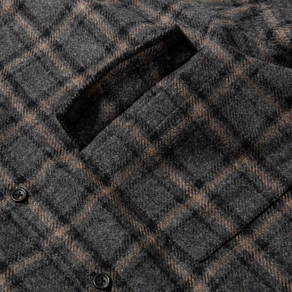 RULER - TWEED CHECK SHIRT (BLACK,GREY) | SKANDA