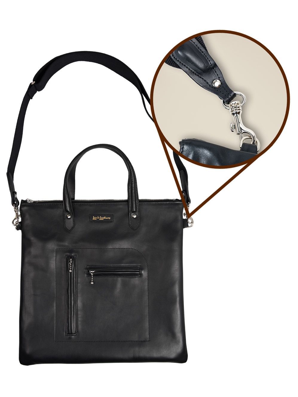 Lewis Leathers - BRONX BAG (BLACK) | SKANDA Lewis Leathers - BRONX BAG (BLACK) | SKANDA