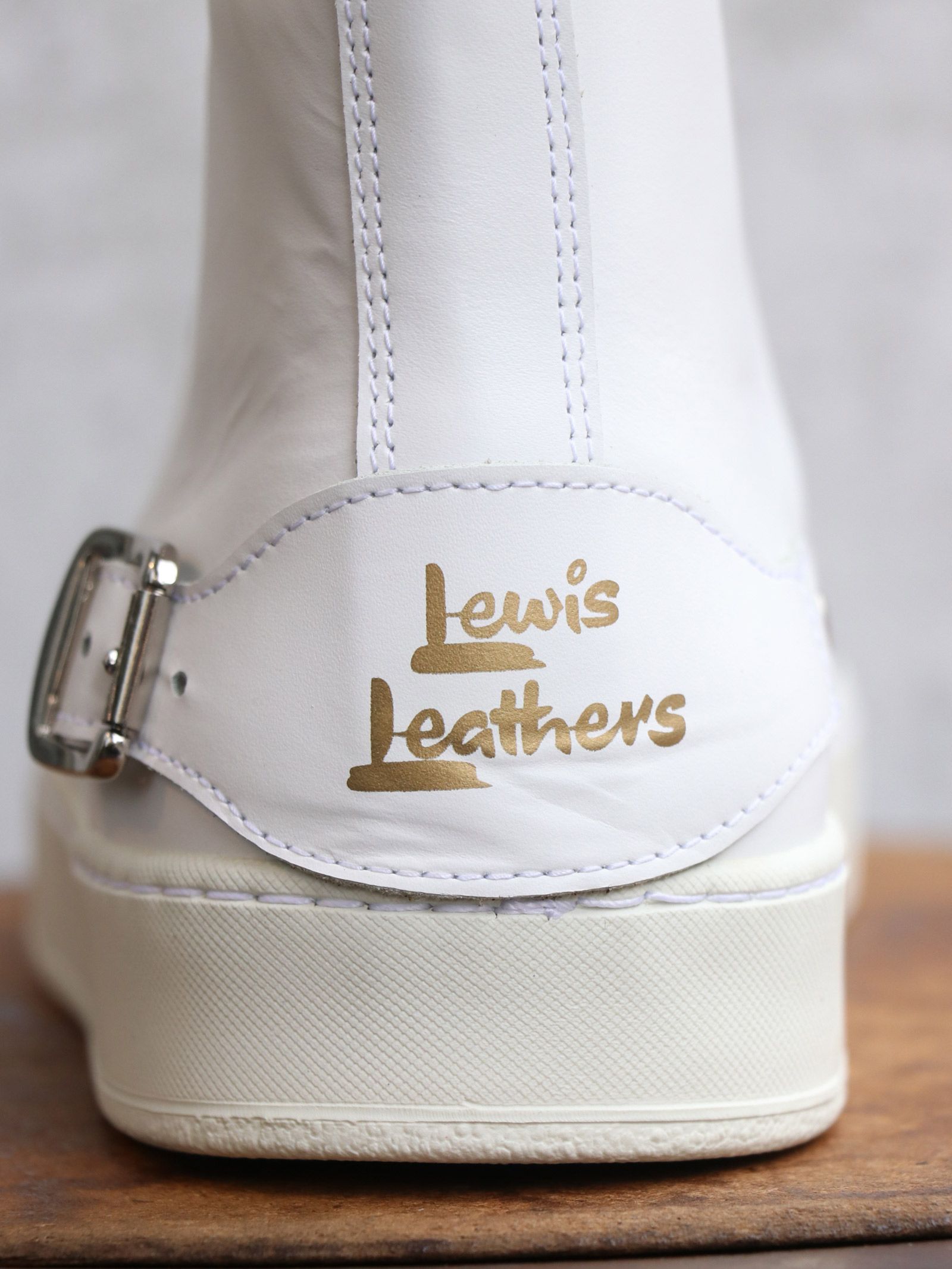 Lewis Leathers - 【最終一点】SIDECAR SNEAKER HIGH (WHITE Lewis Leathers - 【最終一点】SIDECAR SNEAKER HIGH (WHITE