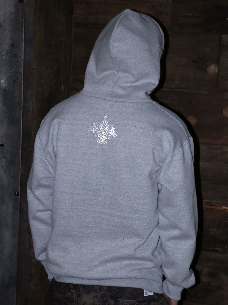 MOZYSKEY×SKANDA "疾風迅雷" PARKA (GRAY) / 別注パーカー (グレー)