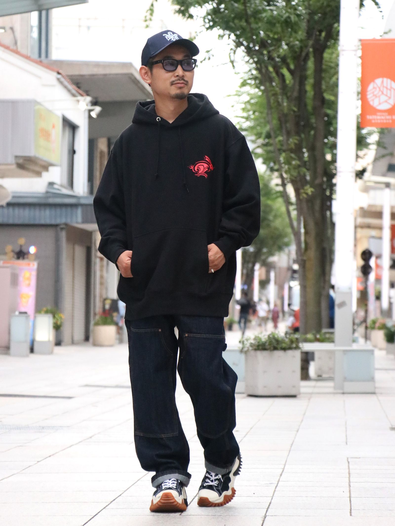 TRIBAL HARE PARKA (BLACK)