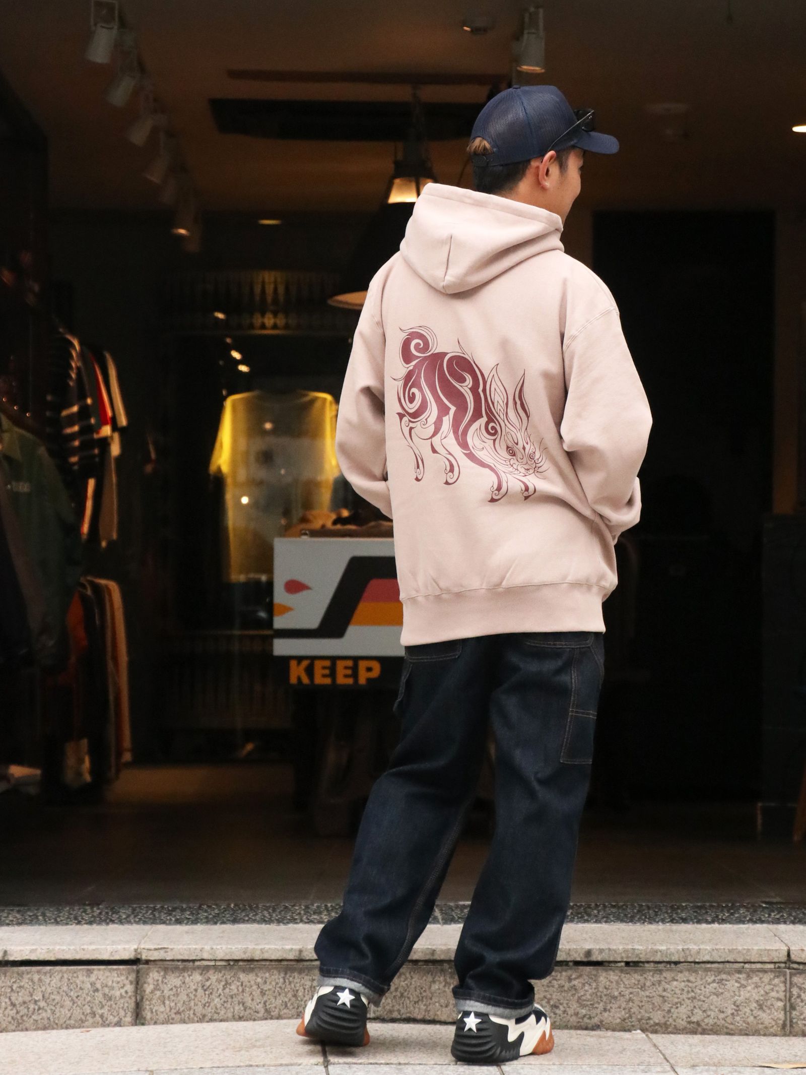 TRIVAL HARE PARKA (SMOKE PINK)
