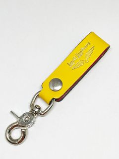 LEWIS LEATHERS BELT LOOP KEYRING Mk2 (YELLOW)