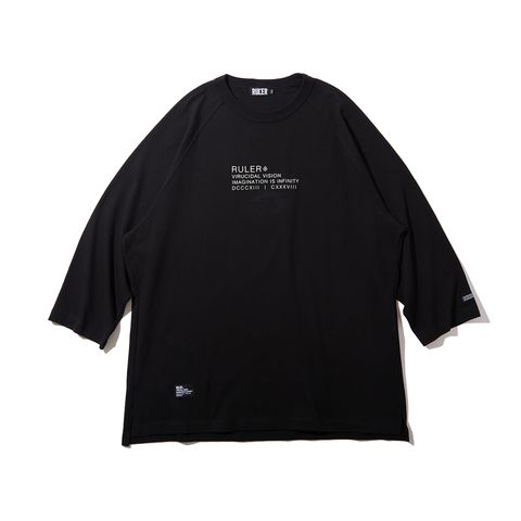 REBELLION RAGRAN 3/4 TEE (BLACK)