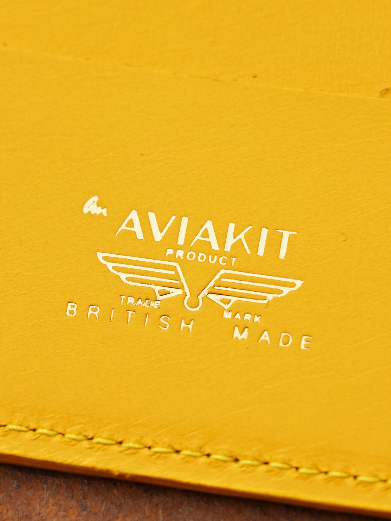 LEWIS LEATHERS CARD CASE (YELLOW)