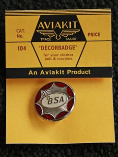 "BSA STAR ROUND" BADGE