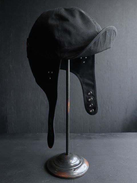 PARFFIN WEATHER AVIATOR CAP (BLACK)