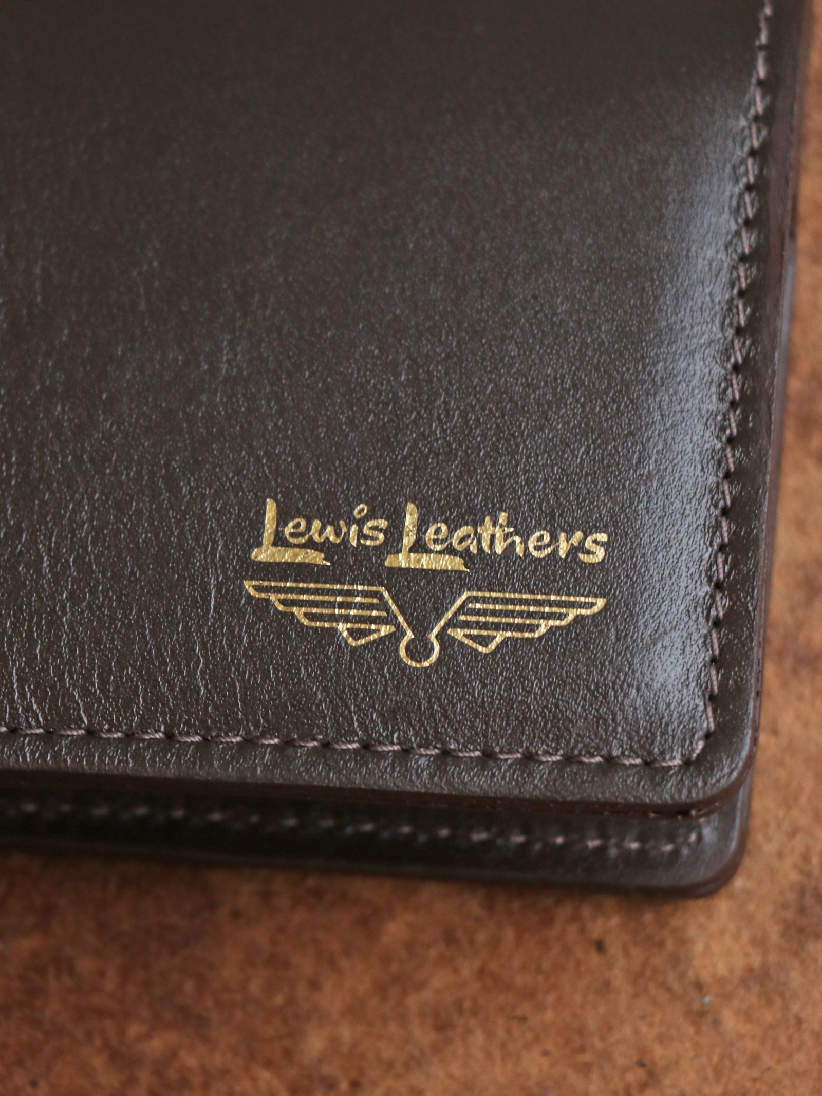 LEWIS LEATHER CARD CASE (BROWN)
