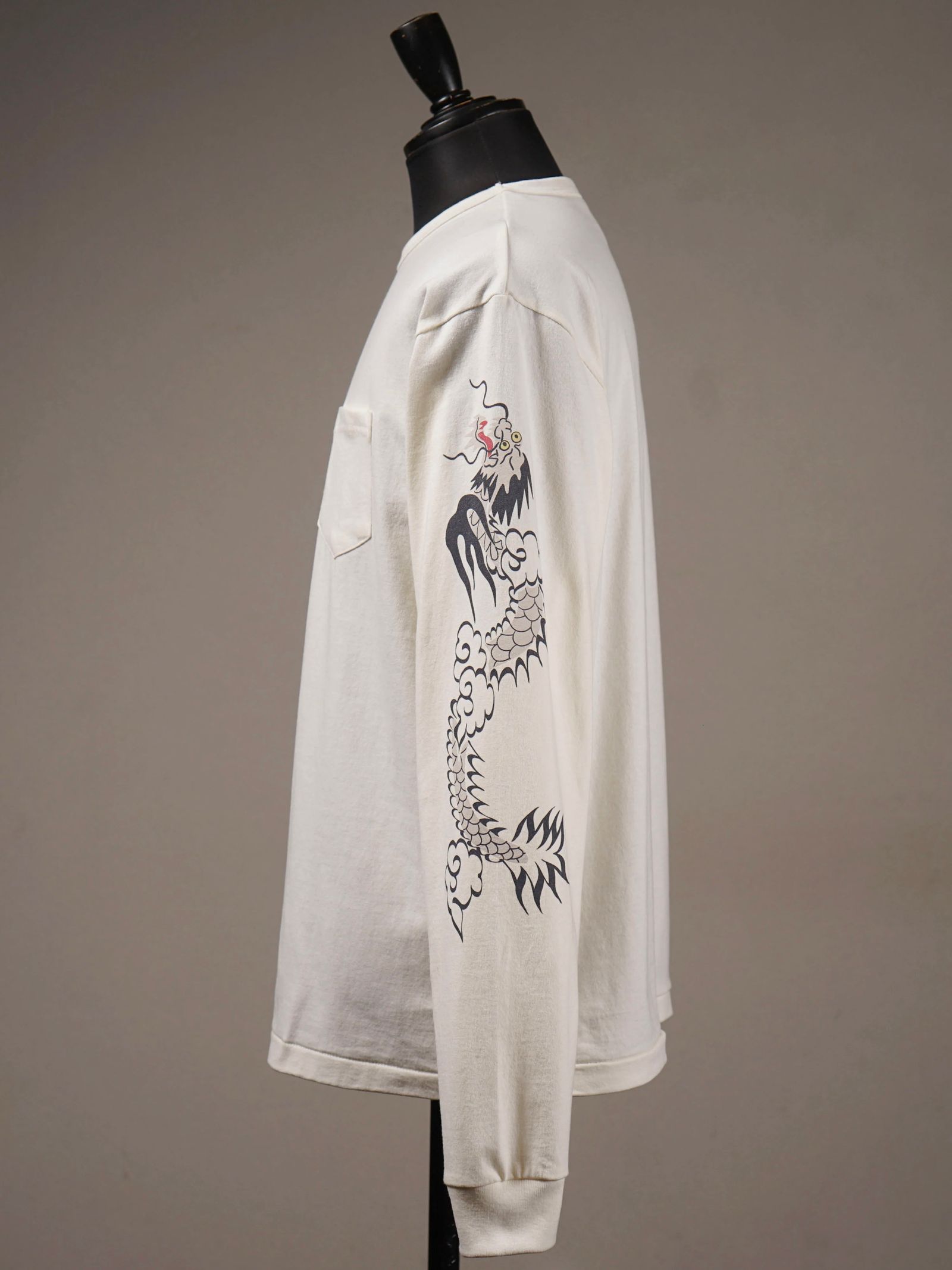 GLAD RAW - L/S T-SHIRTS (WHITE)