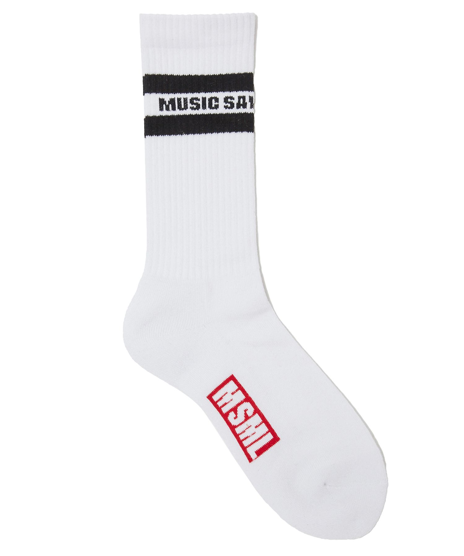 MSML(MUSIC SAVED MY LIFE) - ラインソックス / LINE SOCKS (BLACK