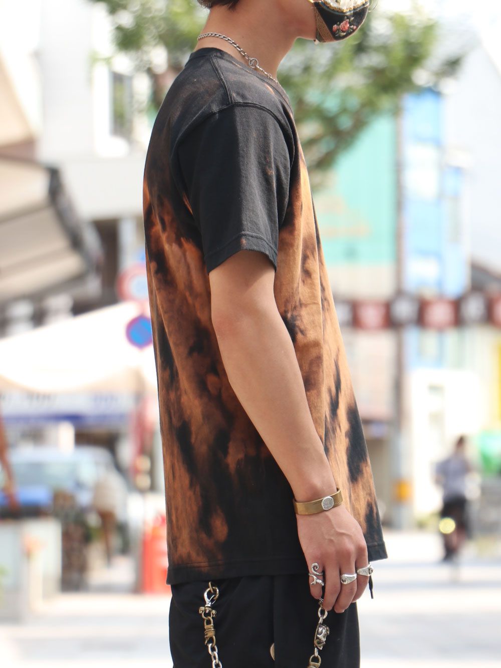 SKANDA オリジナルブリーチTシャツ / SKANDA ORIGNAL BLEACH TEE