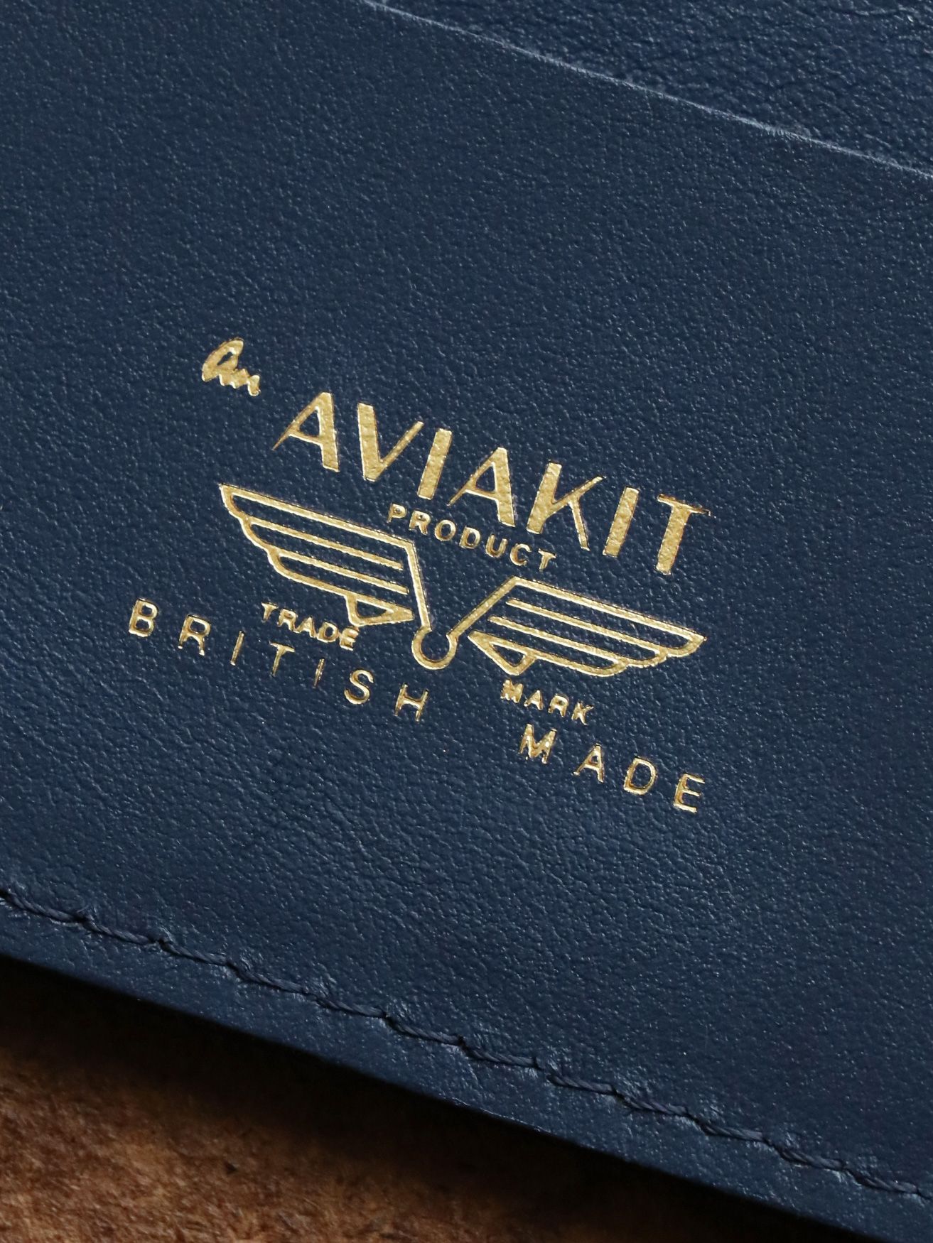 LEWIS LEATHERS CARD CASE (NAVY)