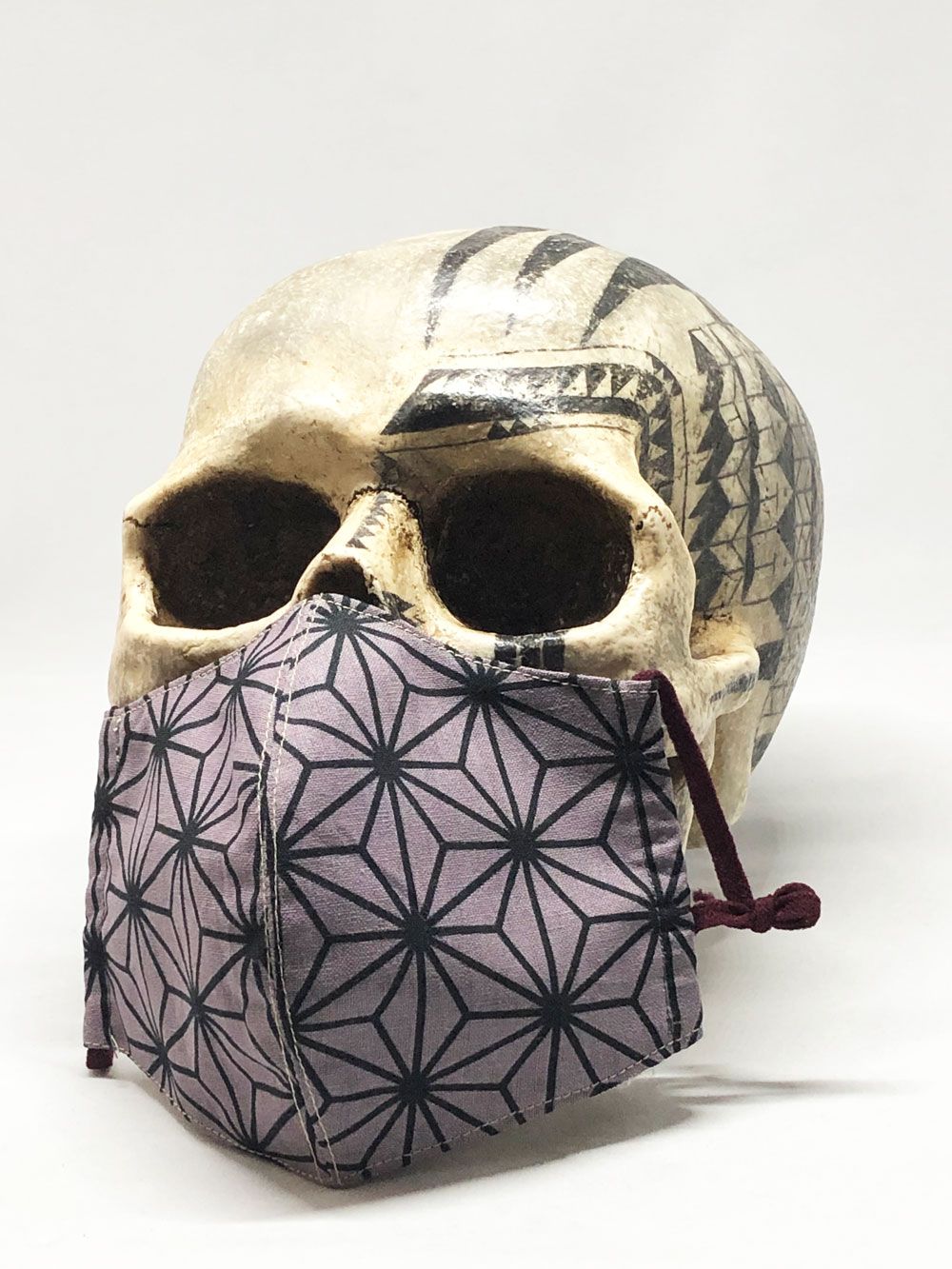 SKANDA× haru*hano W NAME MASK "麻" (PURPLE)