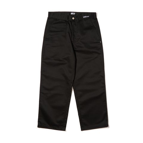 T/C TWILL STRAIGHT WIDE TROUSER（BLACK）