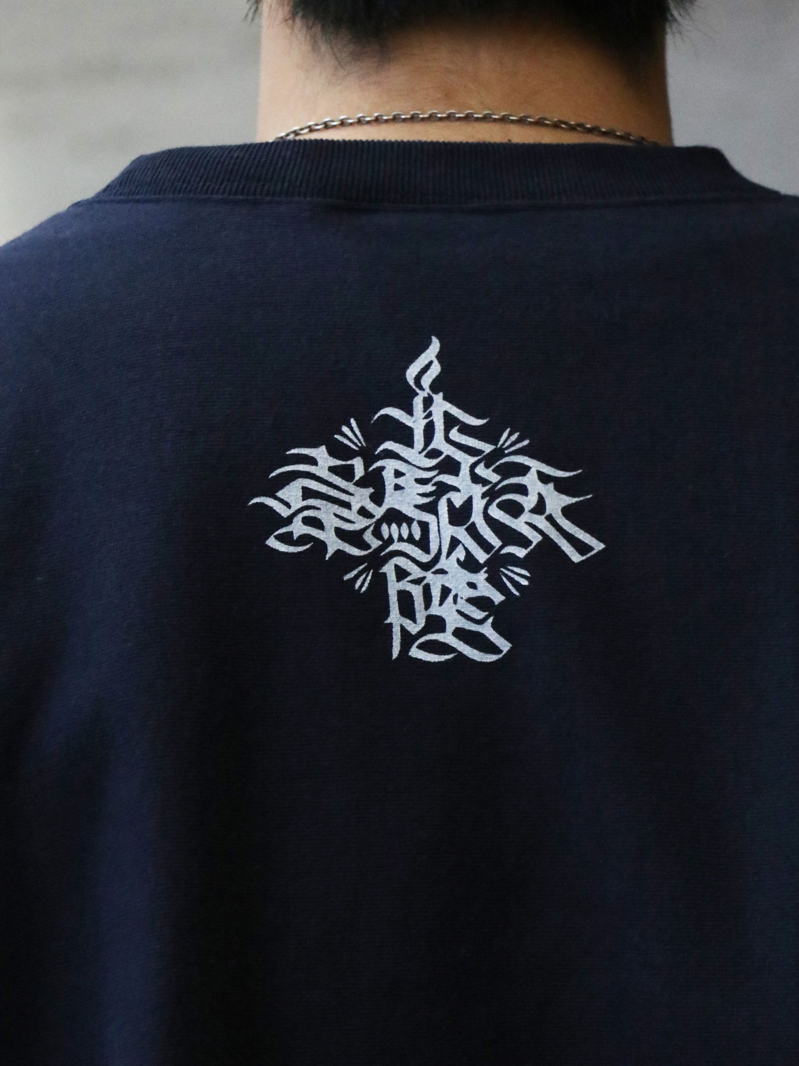 MOZYSKEY×SKANDA "疾風迅雷"SWEAT CREW NECK (NAVY) / 別注スウェット (ネイビー)