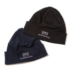 STATE COTTON CUFFED BEANIE (BLACK,NAVY)