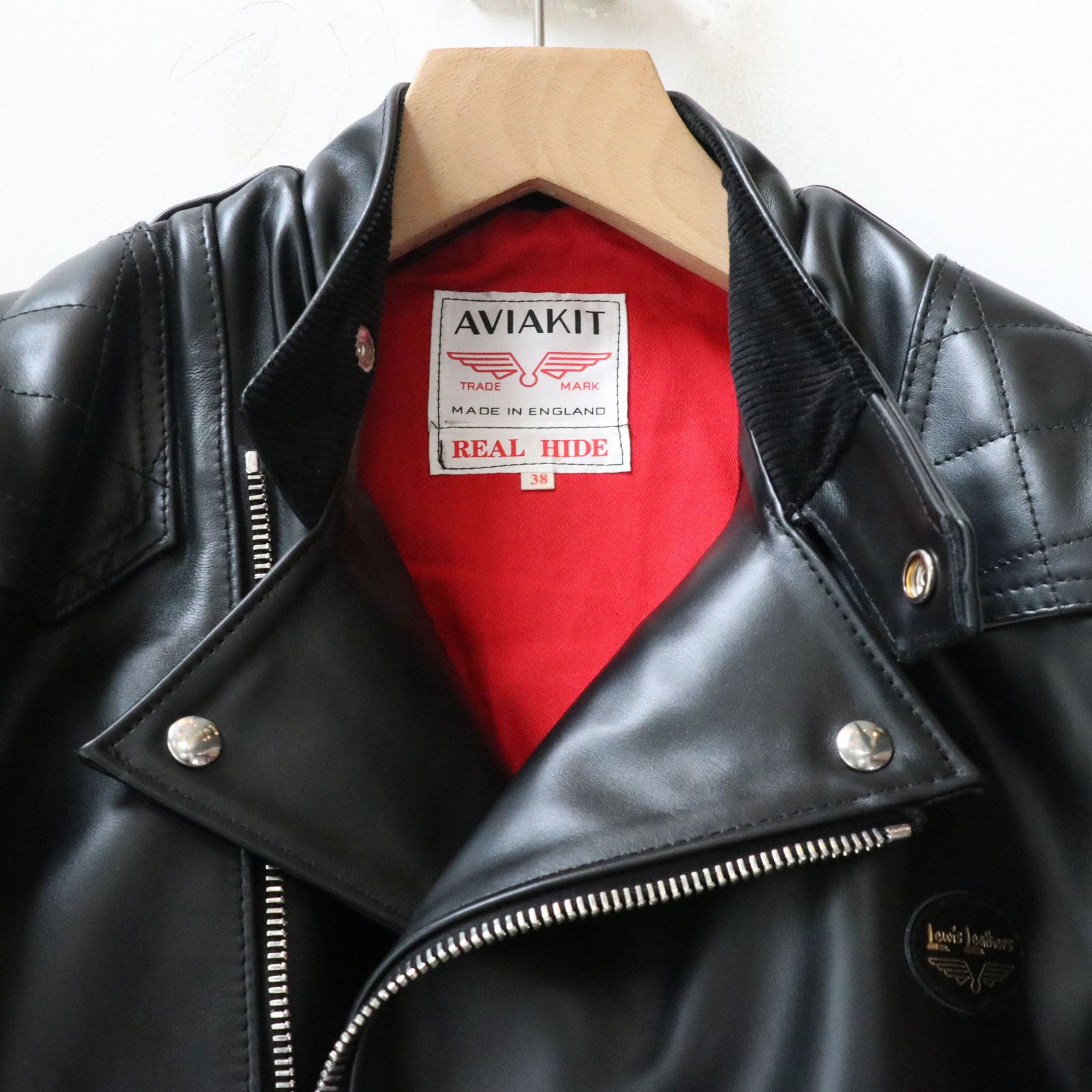 【即日発送可能】#445T SUPER MONZA TIGHT FIT / BLACK HORSE HIDE / 38inch