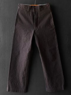 ANCIENT CLOTH AVIGNON TROUSERS (DEAD LEAF BROWN)