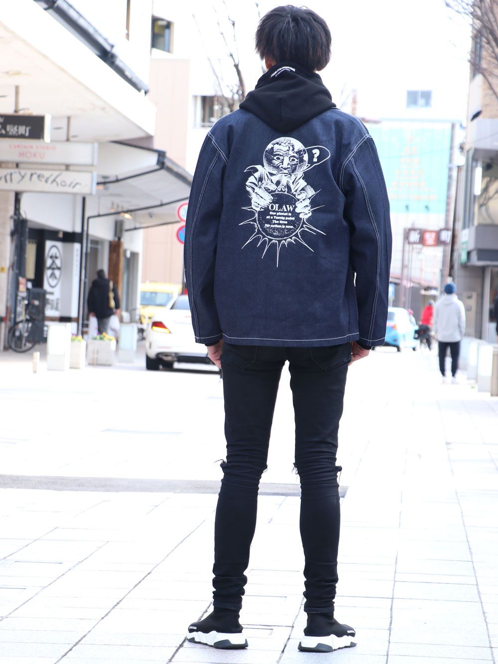 " change the world"デニムカバーオール / " change the world" DENIM COVERALL