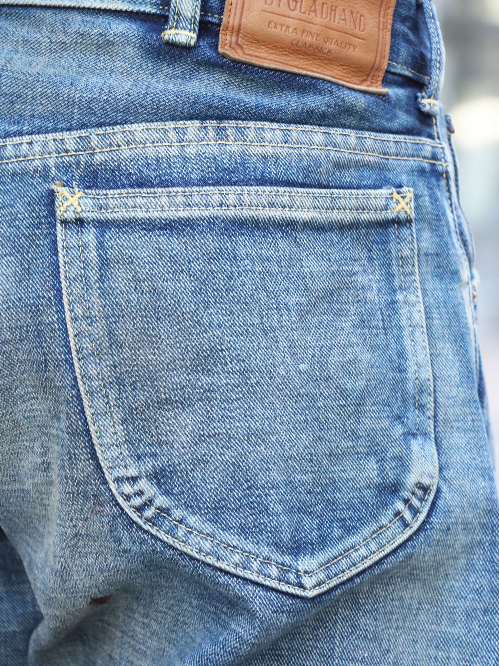 GLADDEN - DENIM "TYPE-4 A" (INDIGO) "VINTAGE FINISH"