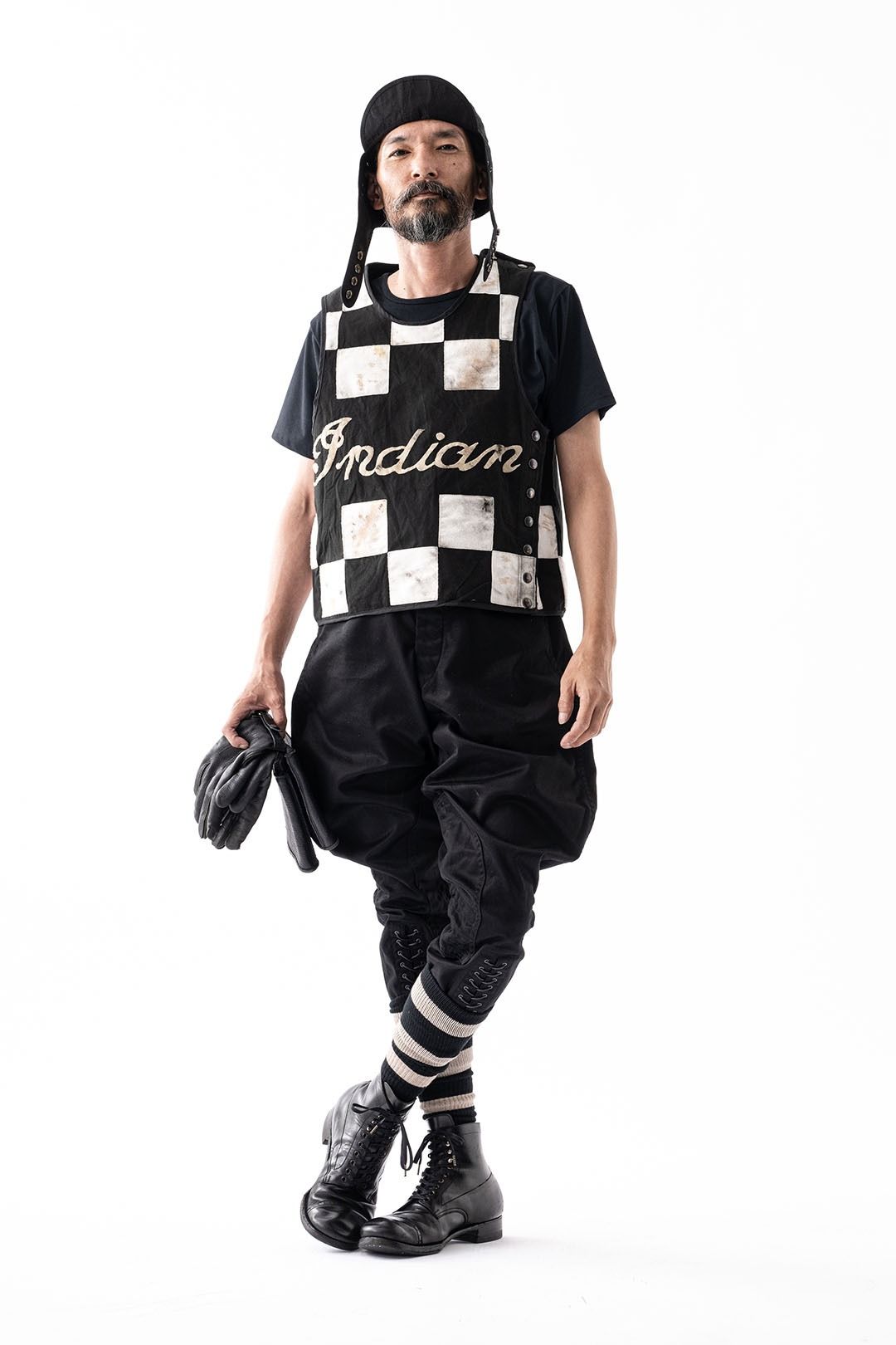 BLACK CHINO SHERIFF BREECHES (MIDNIGHT BLACK)