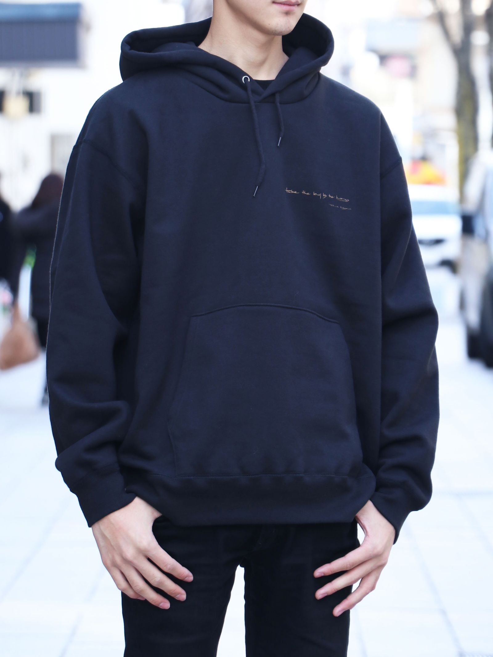 "Year of the ox"オリジナルヘビーオンスパーカー(ブラック) / "Year of the ox"  ORIGNAL HEAVY OZ PULLOVER (BLACK)