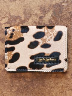 LEWIS LEATHERS CARD CASE (LEOPARD)