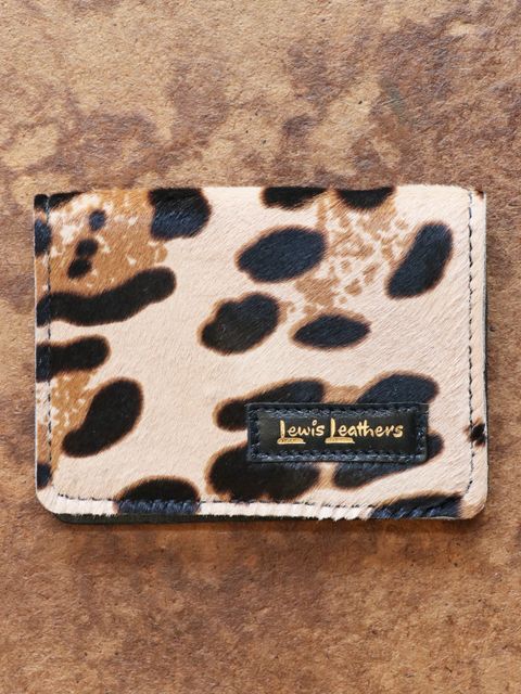 LEWIS LEATHERS CARD CASE (LEOPARD)