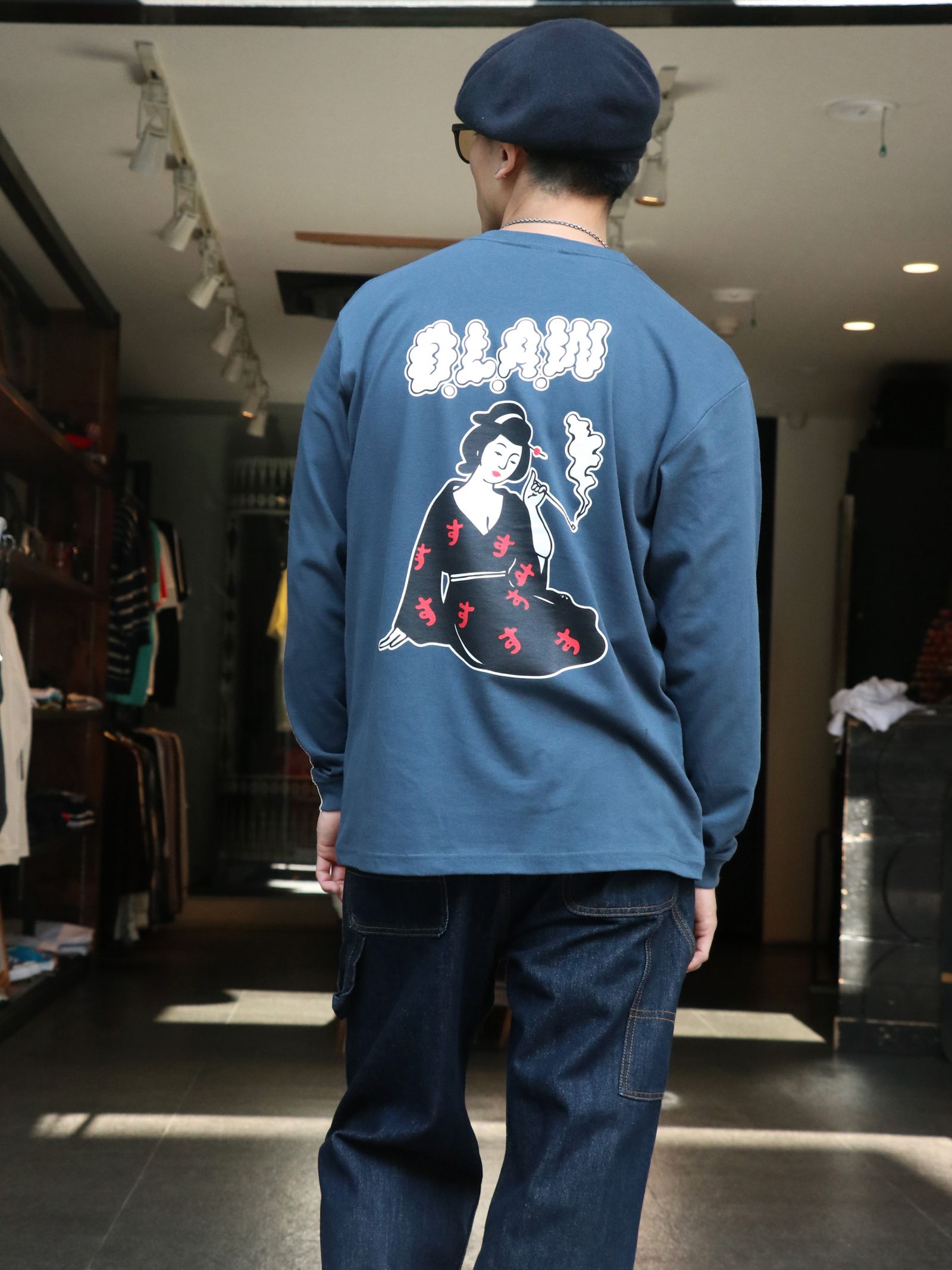 "S"LADY L/S TEE（デニム）