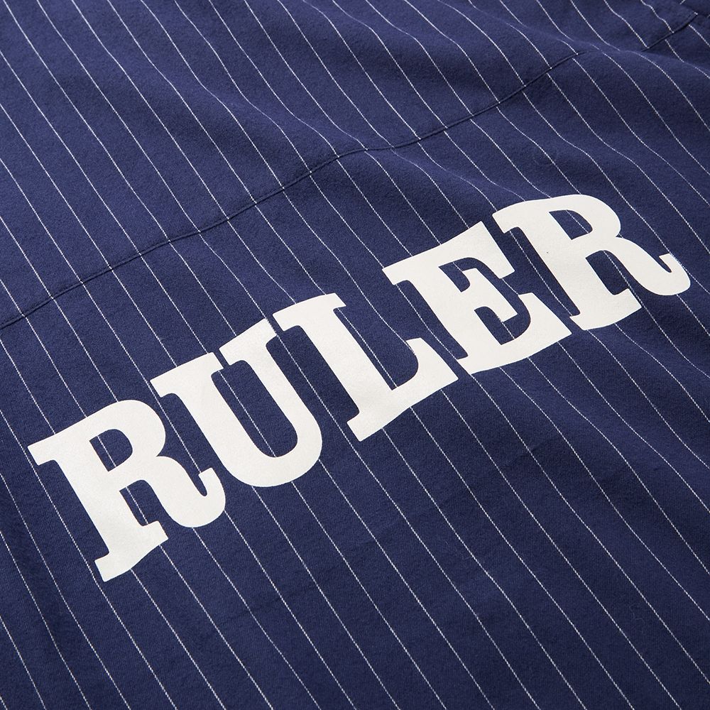BLUNT STRIPE FLANNEL PULLOVER SHIRT (NAVY)