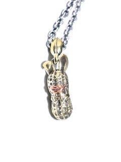 L BUNNY (BRASSxCOPPER) + CHAIN (SILVER925xBRASS)