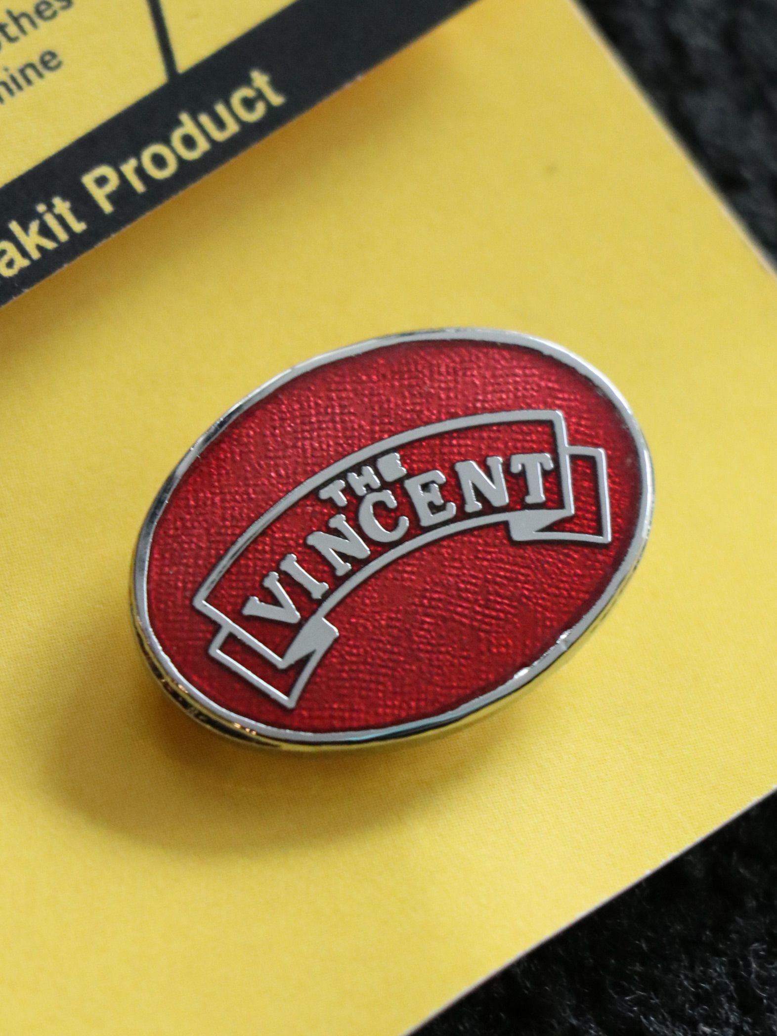 【即日発送可能】"THE VINCENT OVAL" BADGE