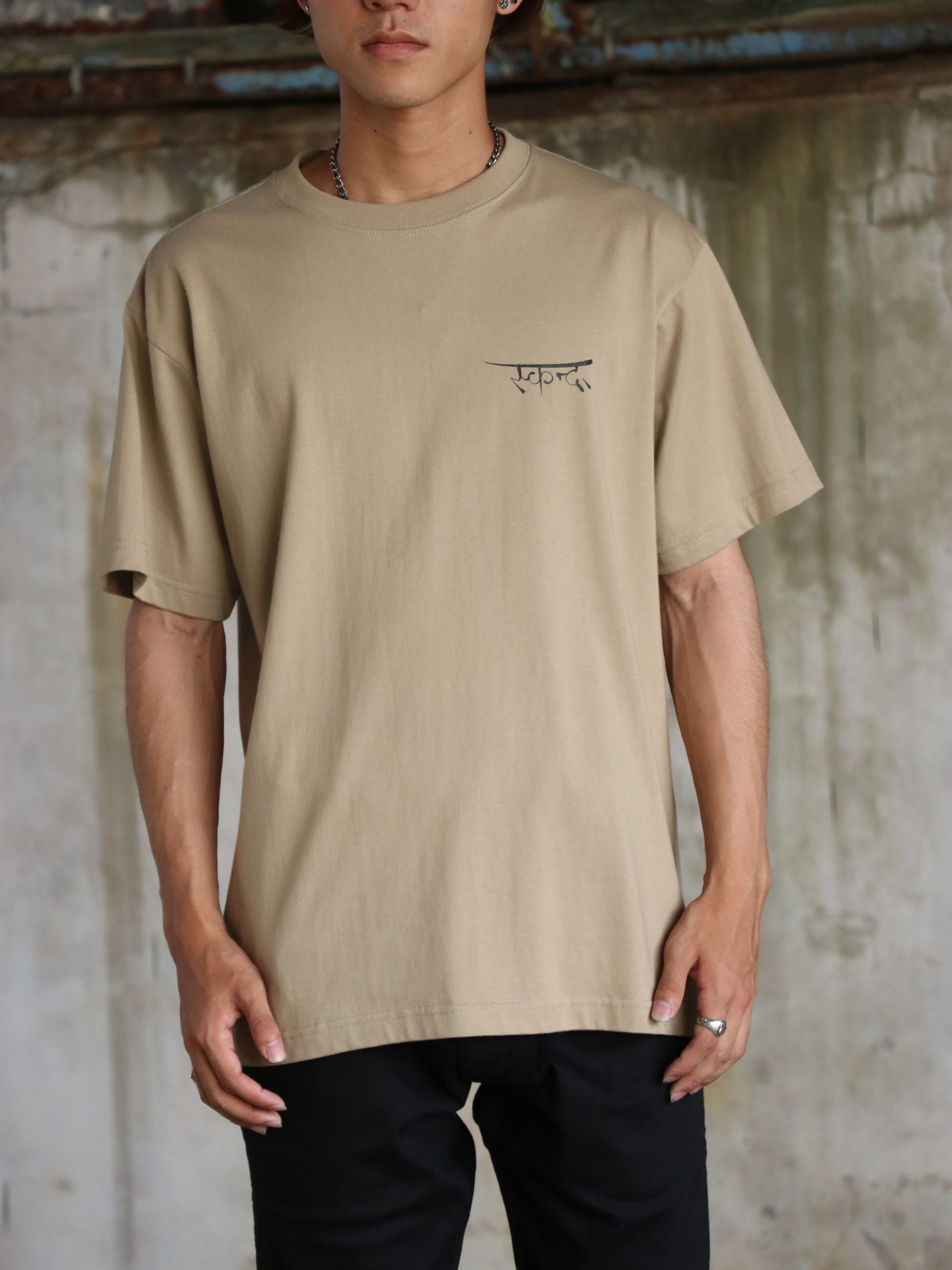 "DARK MATTER" S/S TEE / "DARK MATTER" Tシャツ (サンド)