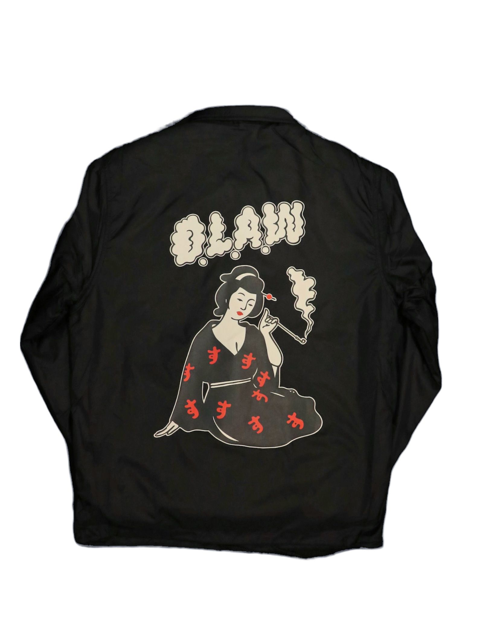 "S" LADY BOA COACH JACKET (BLACK)