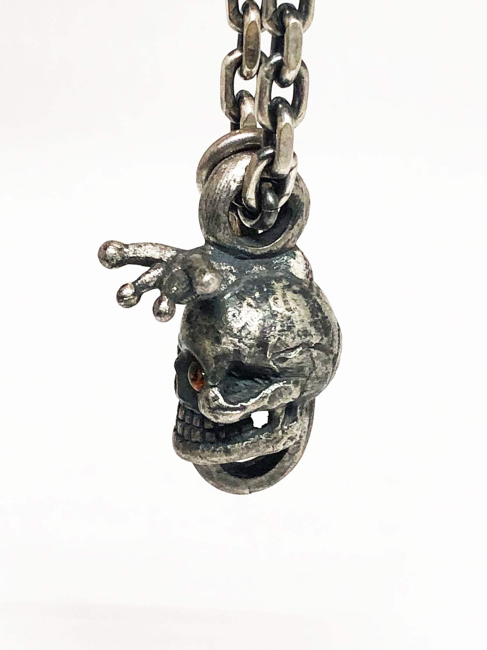 スネイル&スカル カスタムペンダント- マウス&チーズチェーン(L) / Snail & Skull Custom Pendant-LVC "Mouse & Cheese" Chain