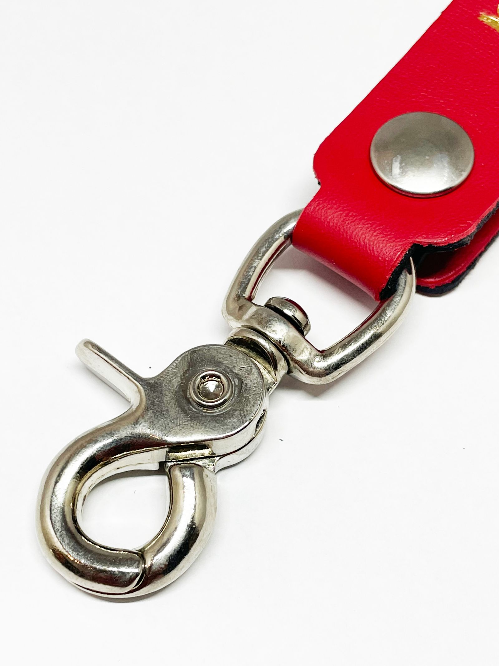LEWIS LEATHERS BELT LOOP KEYRING Mk2 (RED)