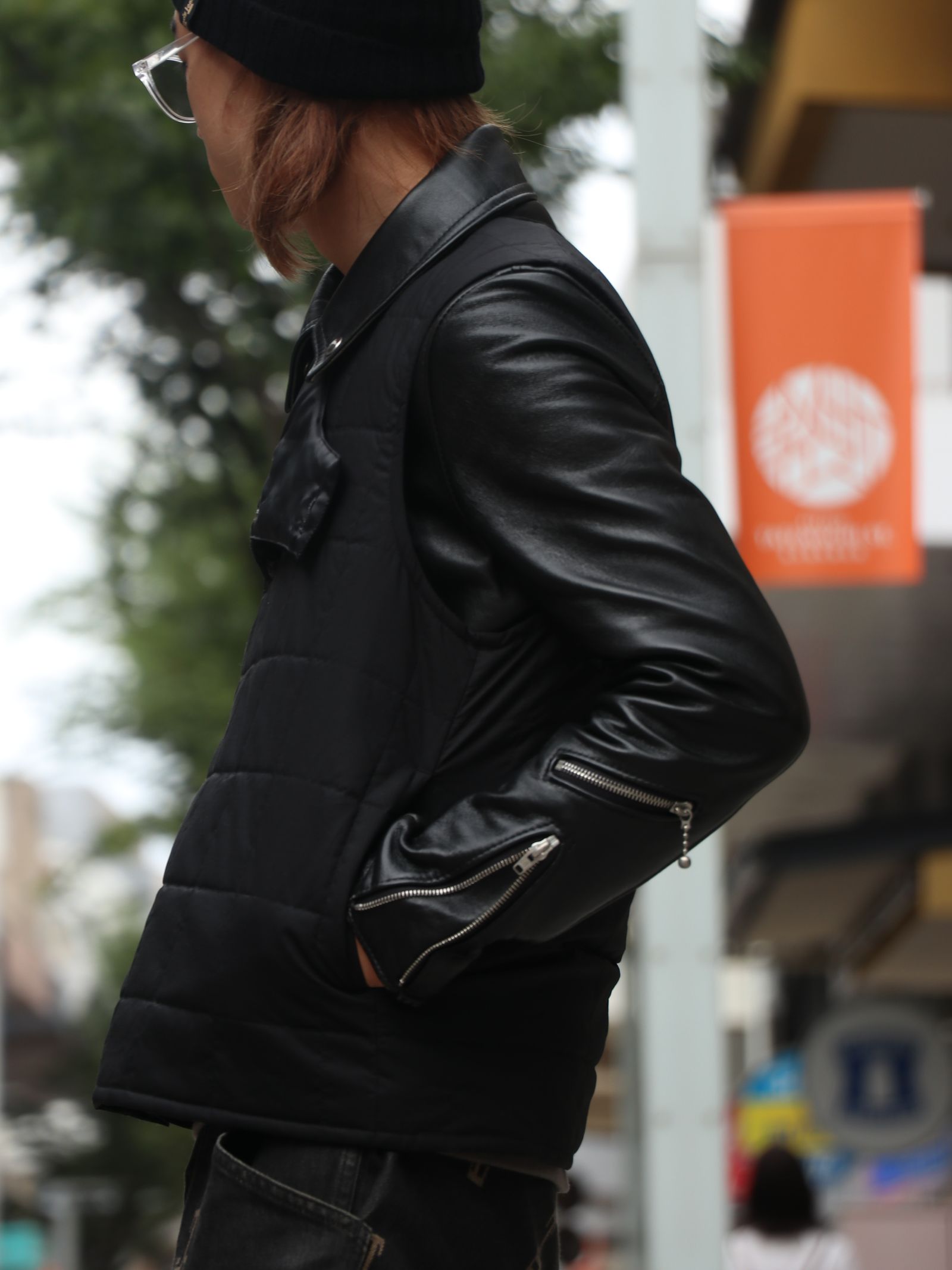 LEATHER×VEST 冬のライダーススタイル