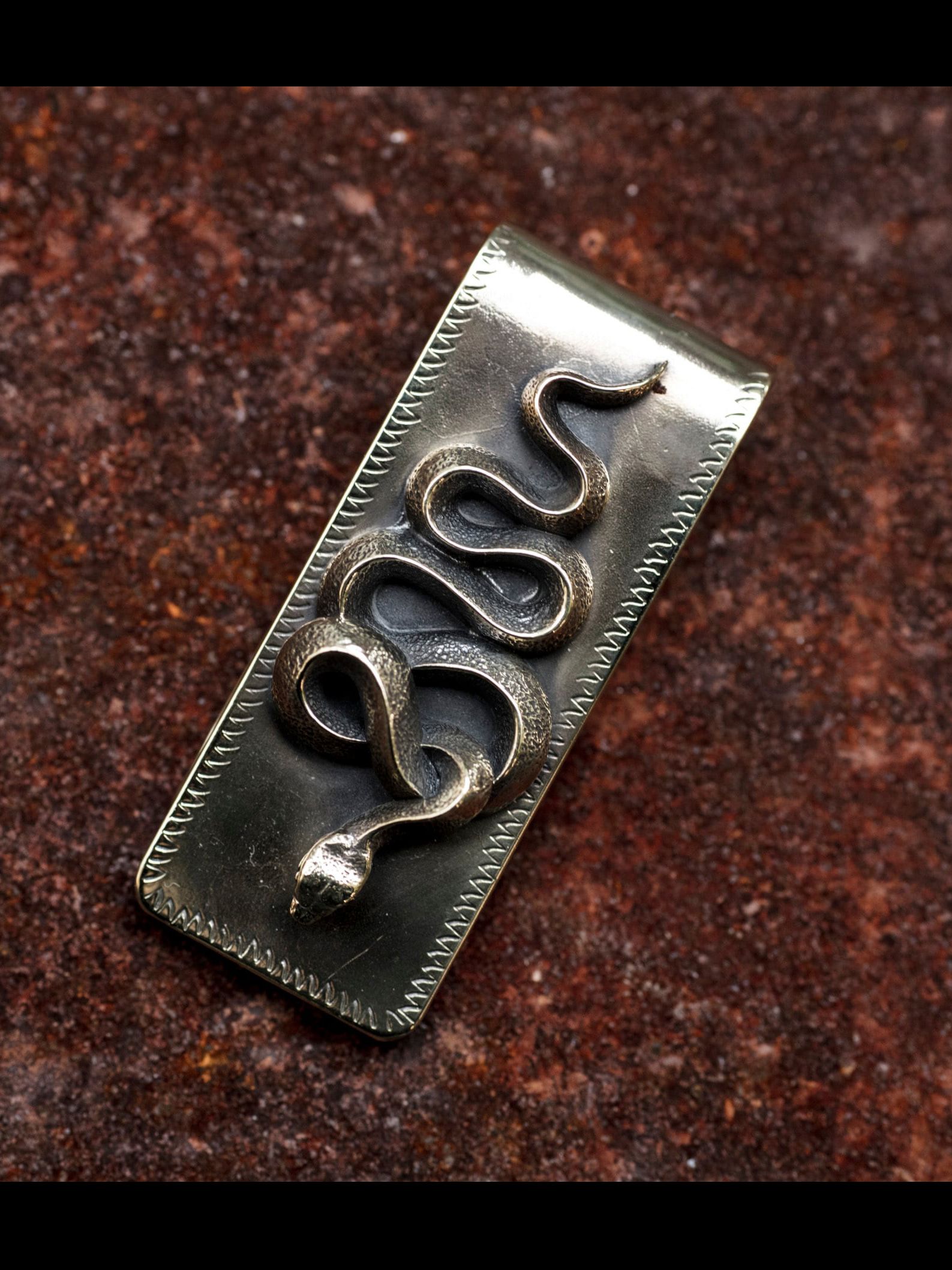SNAKE MONEY CLIP (BRASS)