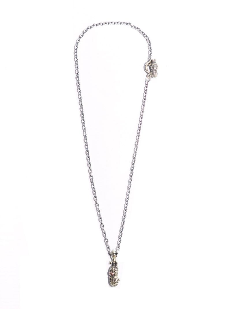 M BUNNY (BRASSxCOPPER) + CHAIN (SILVER925xBRASS)