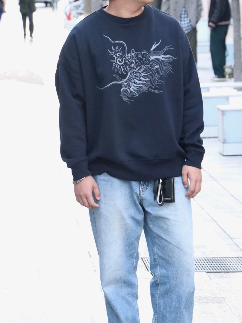 TRIVAL DRAGON SWEAT (NAVY)