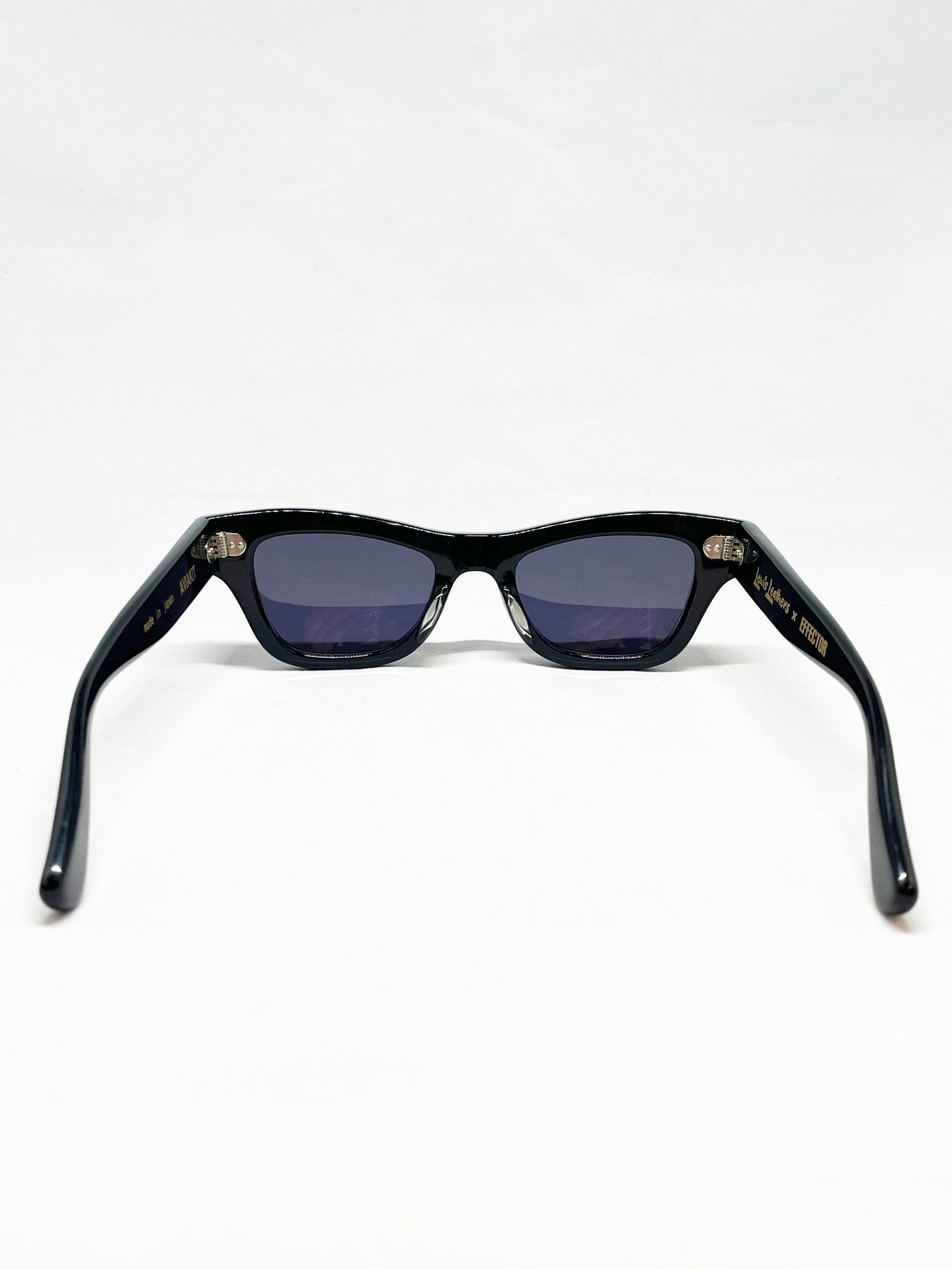 EFFECTOR × LEWIS LEATHERS / AVIAKIT EYEWEAR SILVER HINGES (BLACK LENS)