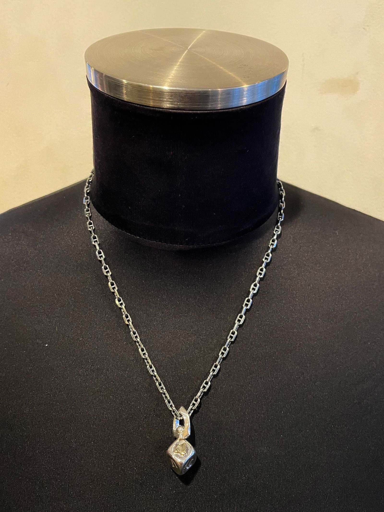 DICE PENDANT "SWALLOW" (SILVER×BRASS)