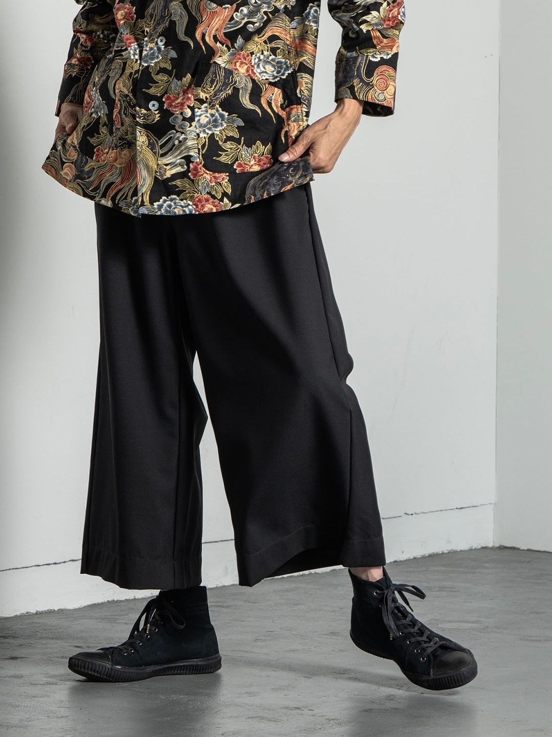 KYLE LAURENCE WIDE PANTS / MIDNIGHT BLACK