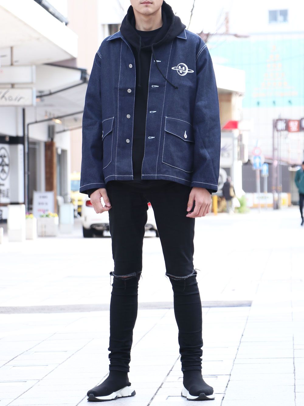 " change the world"デニムカバーオール / " change the world" DENIM COVERALL